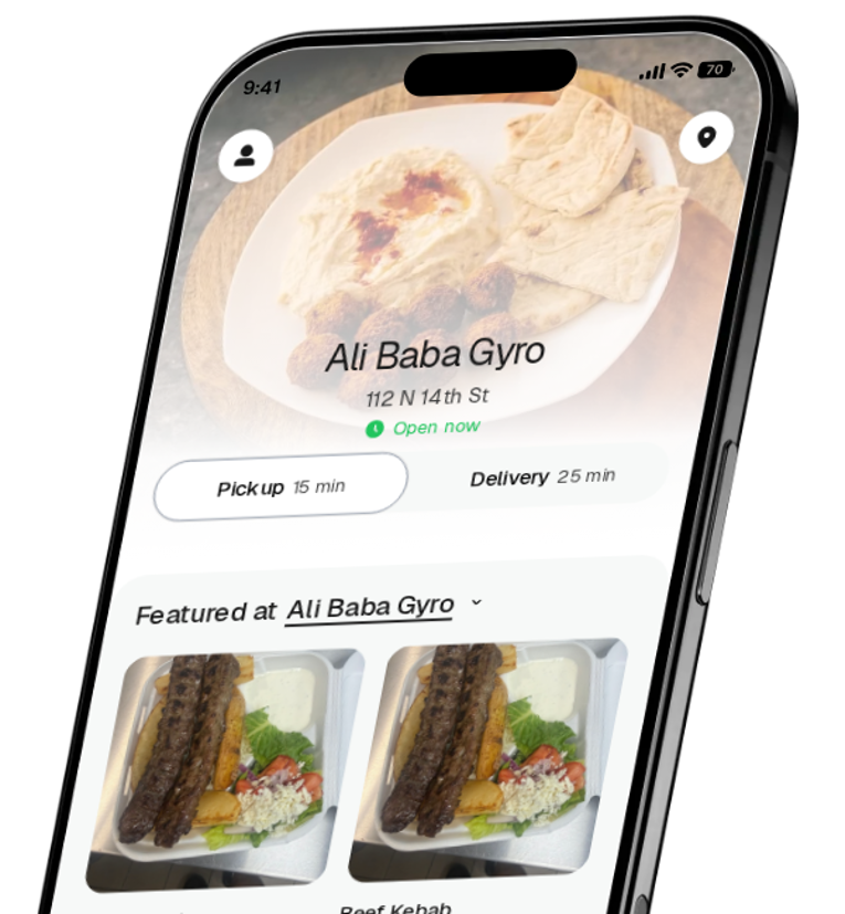 Ali Baba Gyro app preview